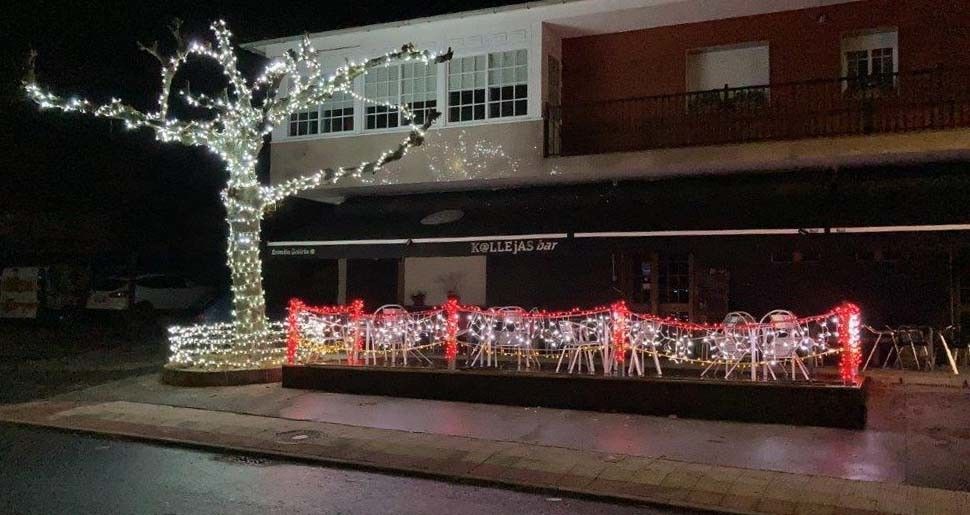 Decoración de Navidad del Bar Kallejas