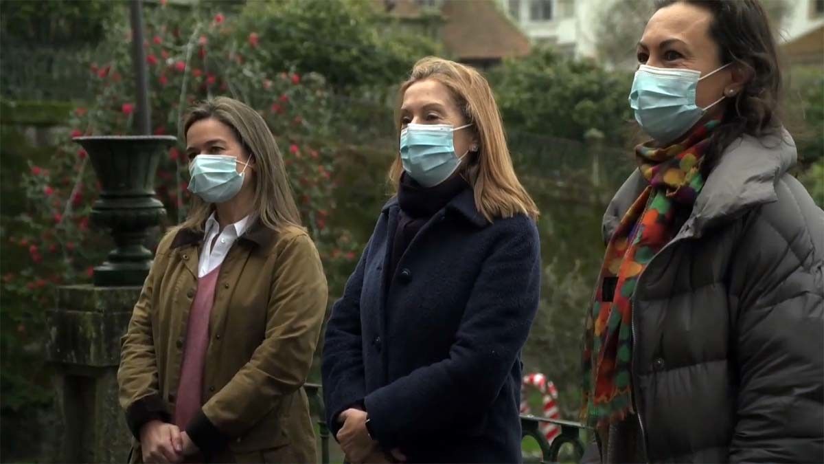 Pepa Pardo, Ana Pastor e María Ramallo en Pontevedra