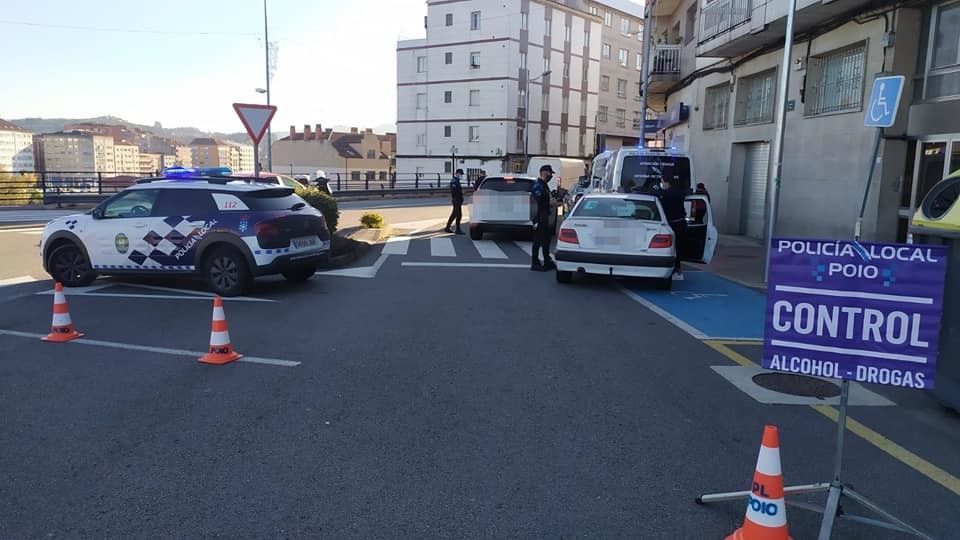 Control de Navidad de la Policía Local de Poio