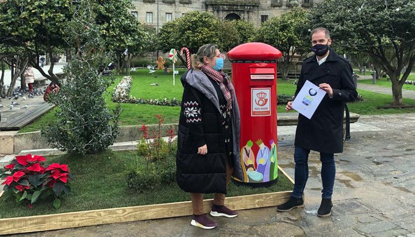 Buzón para los Reyes Magos en la Plaza de Ourense