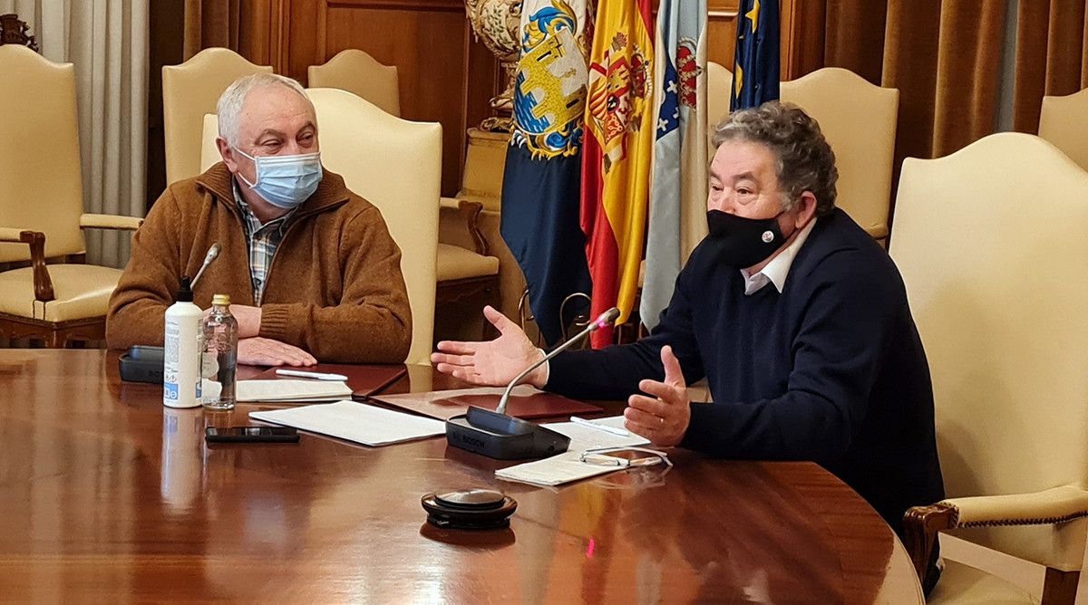 César Mosquera y Miguel Anxo Fernández Lores en la Deputación
