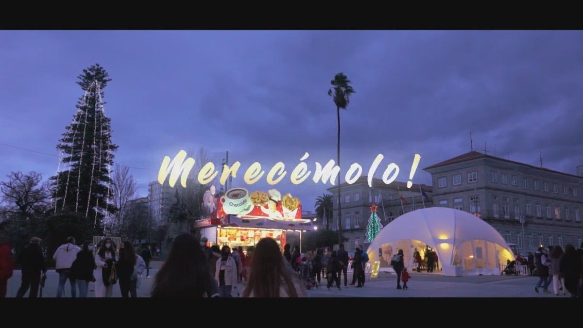 Vídeo do Concello de Pontevedra felicitando o Ano Novo