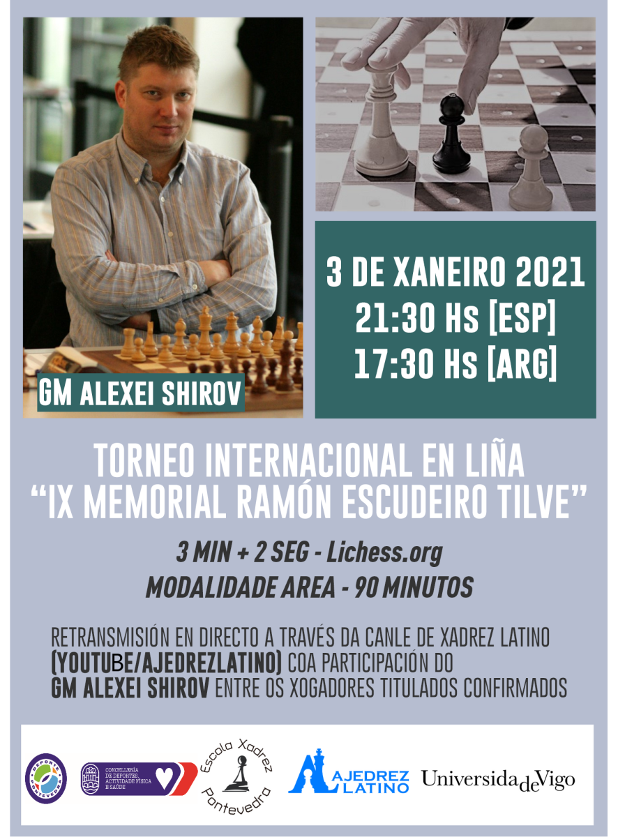 Cartel IX Memorial Ramón Escudeiro Tilve de Xadrez