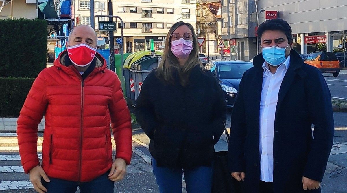 Julio Casás, Paloma Castro e Gregorio Agís