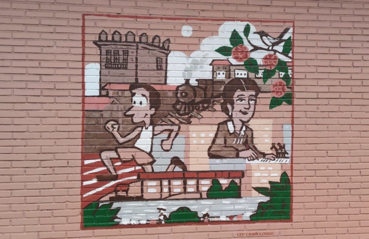 Novo mural do CEIP Campolongo Novo mural do CEIP Campolongo
