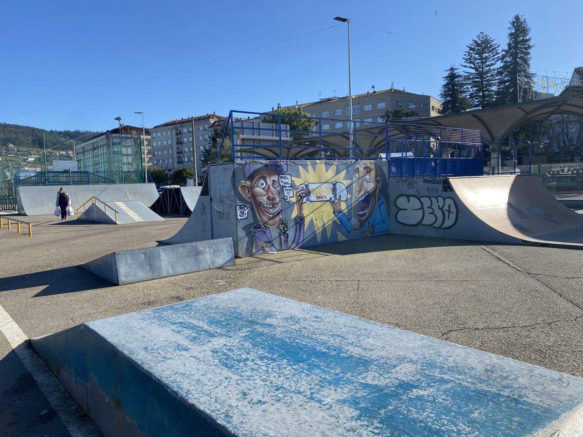 Skate park de Marín na Praza de España