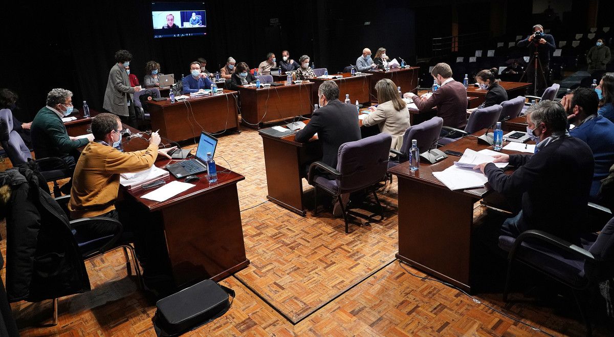 Pleno municipal en el Teatro Principal