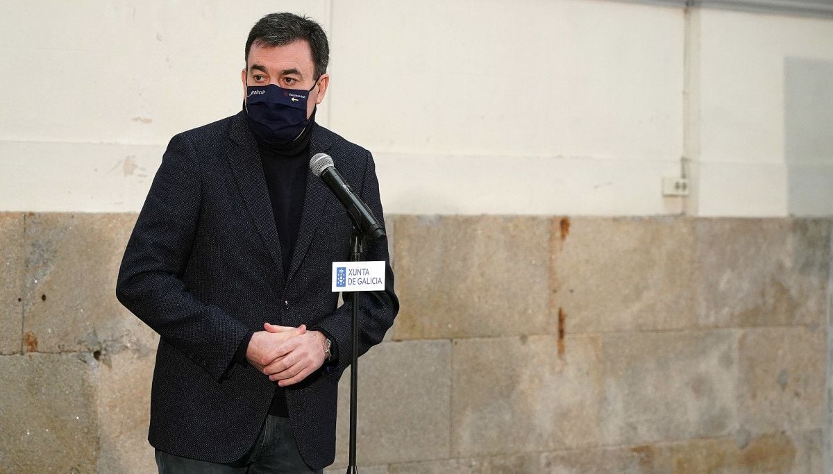 Visita de Román Rodríguez al instituto Valle Inclán de Pontevedra 