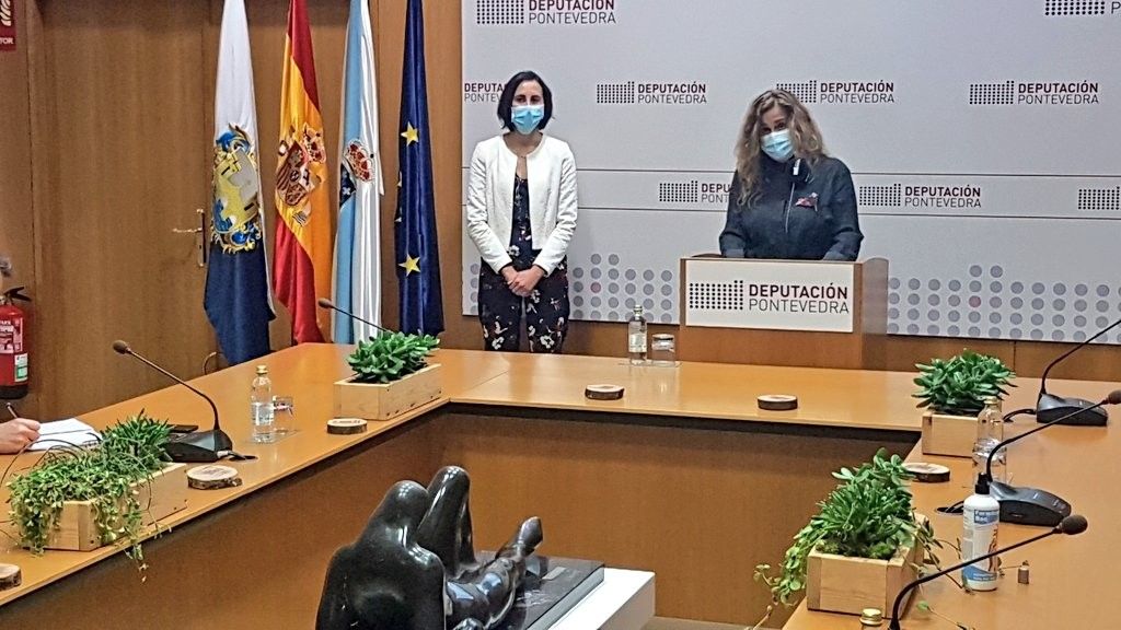 Carmela Silva, presidenta da Deputación, anuncia as medidas para facer fronte á terceira vaga da pandemia na institución provincial