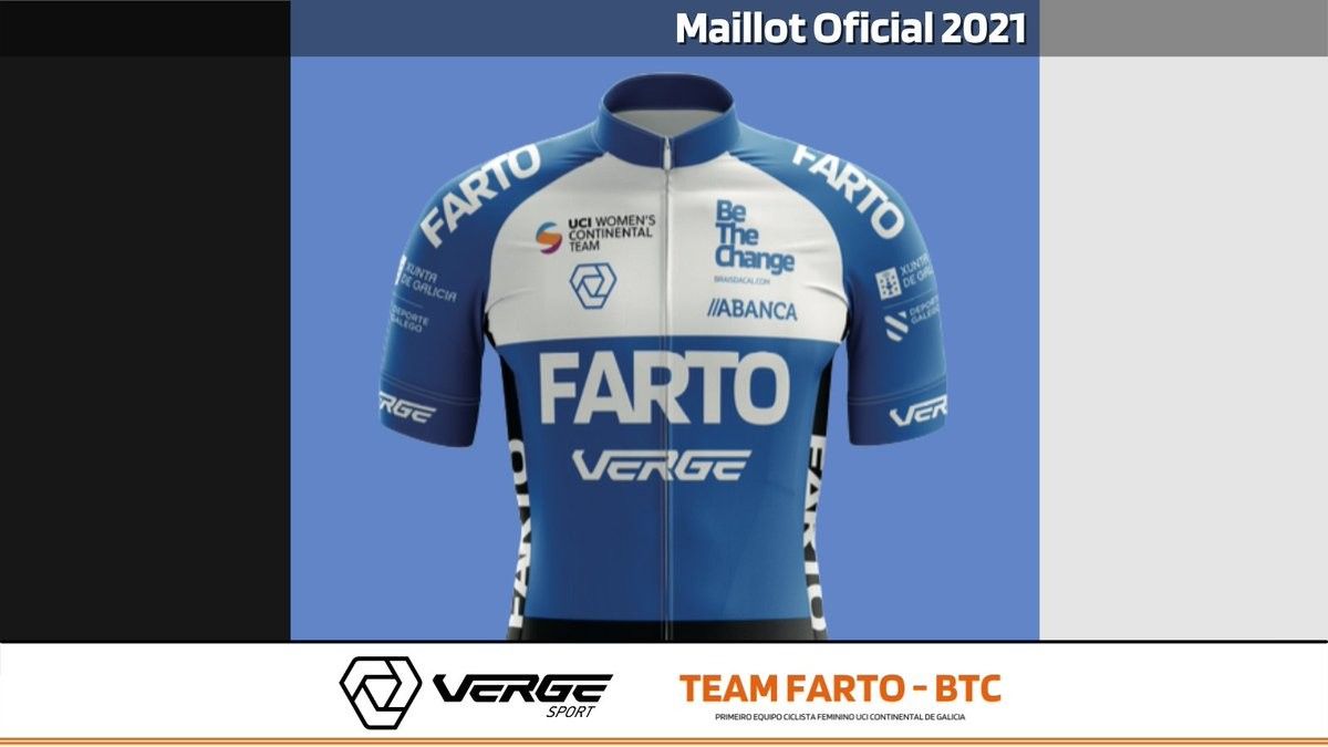 Nova camisola do Team Farto para o seu equipo UCI Continental Feminino