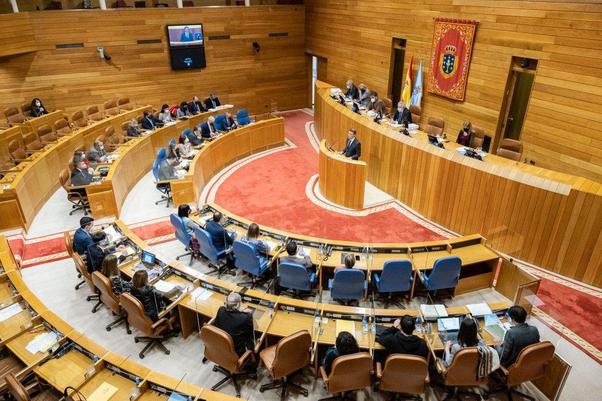 Comparecencia de Alberto Núñez Feijóo no Parlamento de Galicia