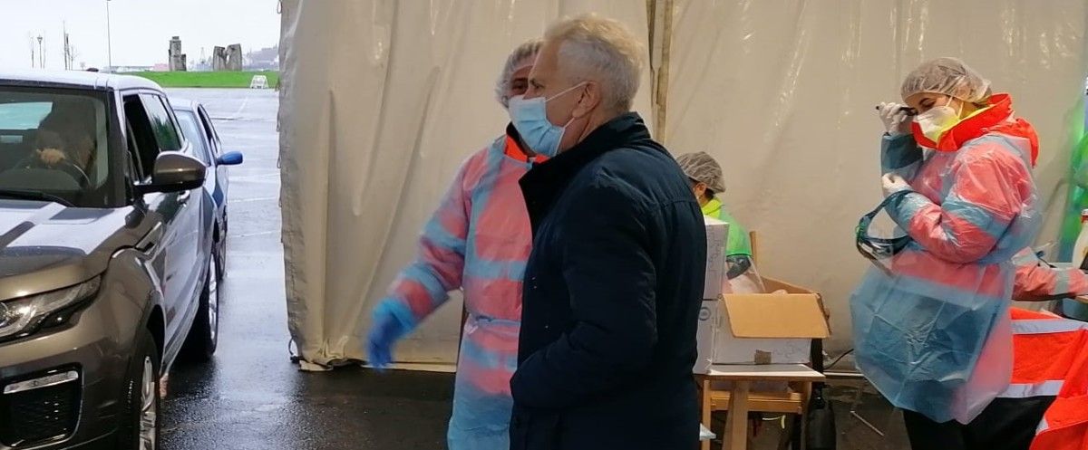 O alcalde de Poio visita a zona do cribado