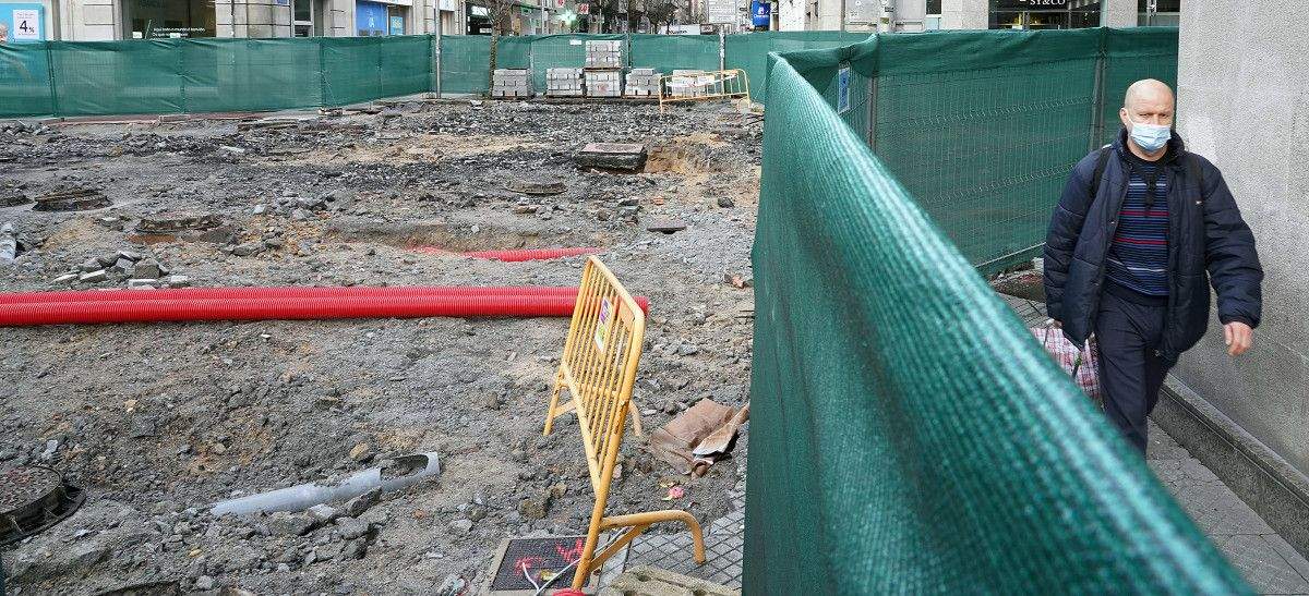 Zona donde apareció la poza en Daniel de la Sota
