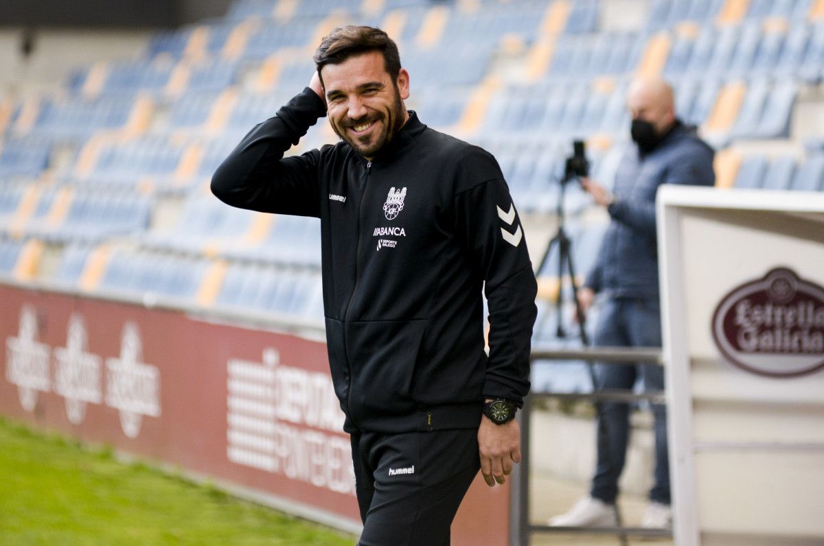 Jesus Ramos, na súa etapa como adestrador do primeiro equipo do Pontevedra