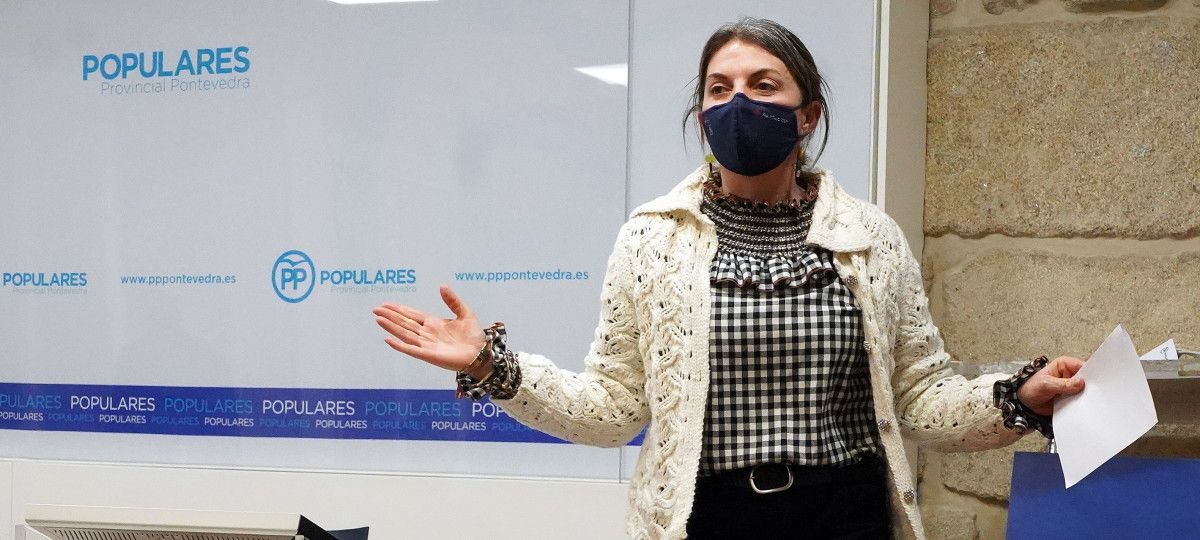 Luisa Piñeiro comparece ante os medios de comunicación tras a sentenza condenatoria na súa contra