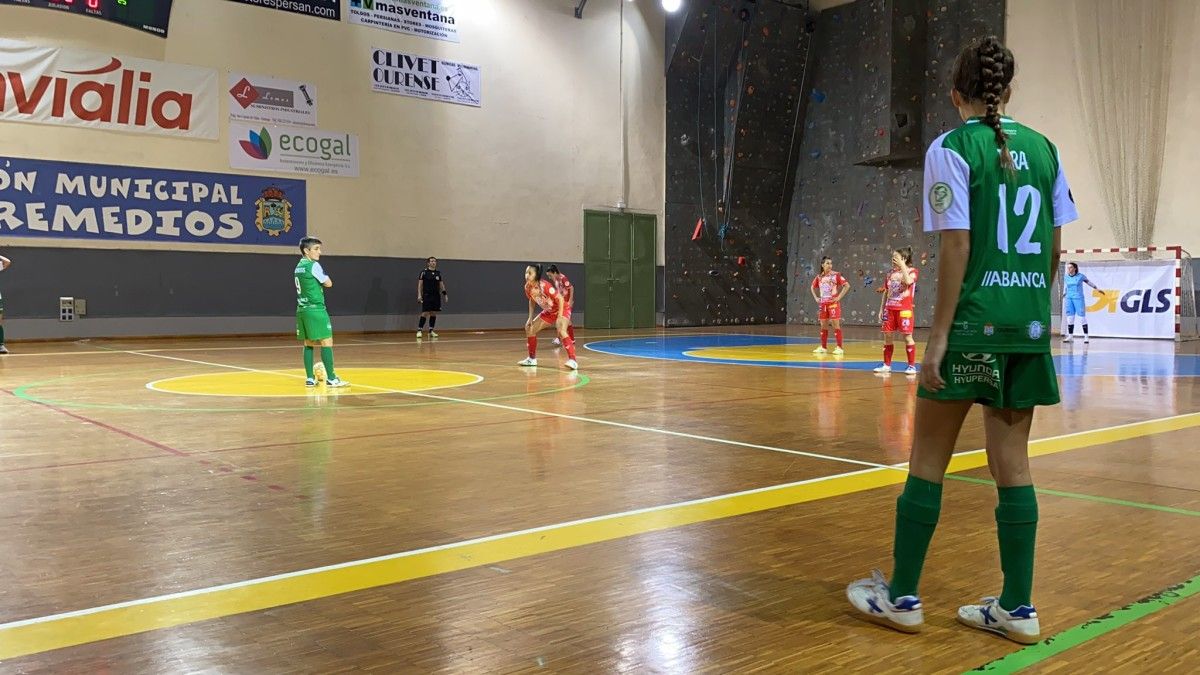 Partido de Primeira División Femenina de Fútbol Sala entre o Cidade das Burgas e o Poio Pescamar