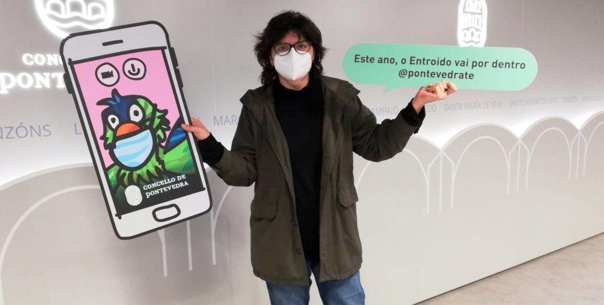 Carme da Silva, concelleira de Festas, presenta as actividades dixitais do Entroido 2021