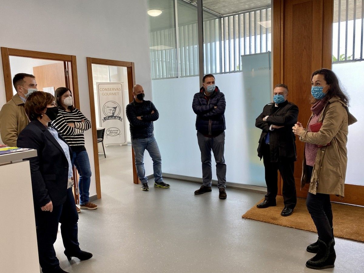 Visita de María Ramallo ao Espazo Emprendedor de Innovación Alimentaria