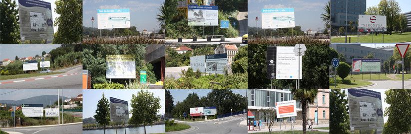 Carteles de obras ya terminadas repartidos por el municipio