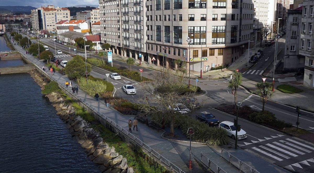 Circulación polas rúas de Pontevedra