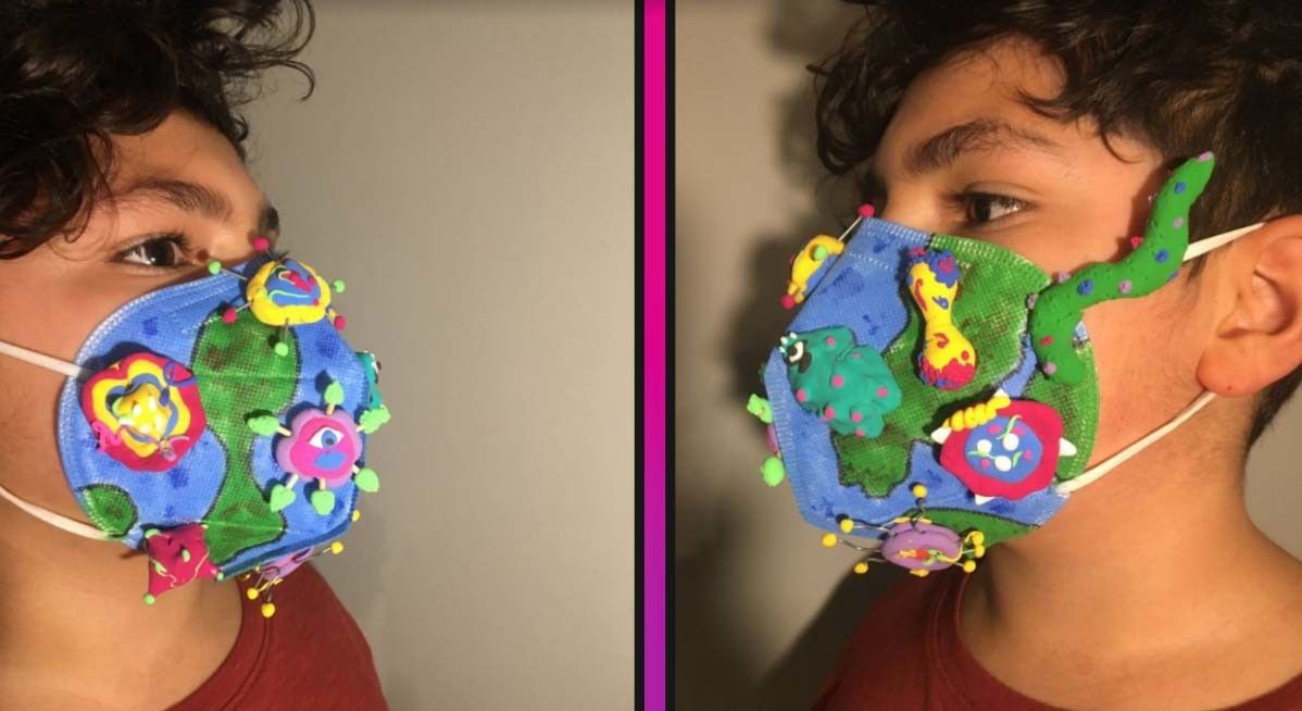 Primer premio infantil en el Concurso de Decoración de Mascarillas de Entroido