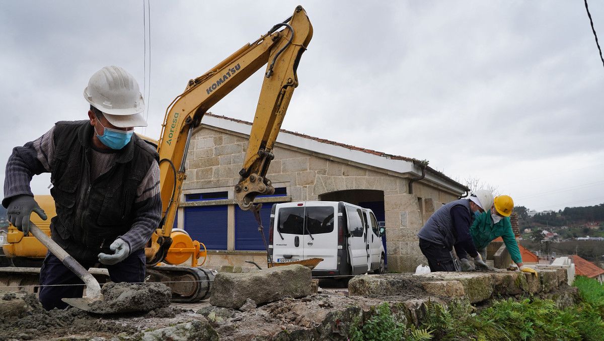 Obras en el núcleo de centralidad de Lusquiños