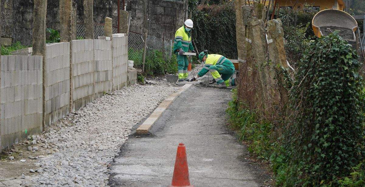 Obras en el núcleo de centralidad de Lusquiños