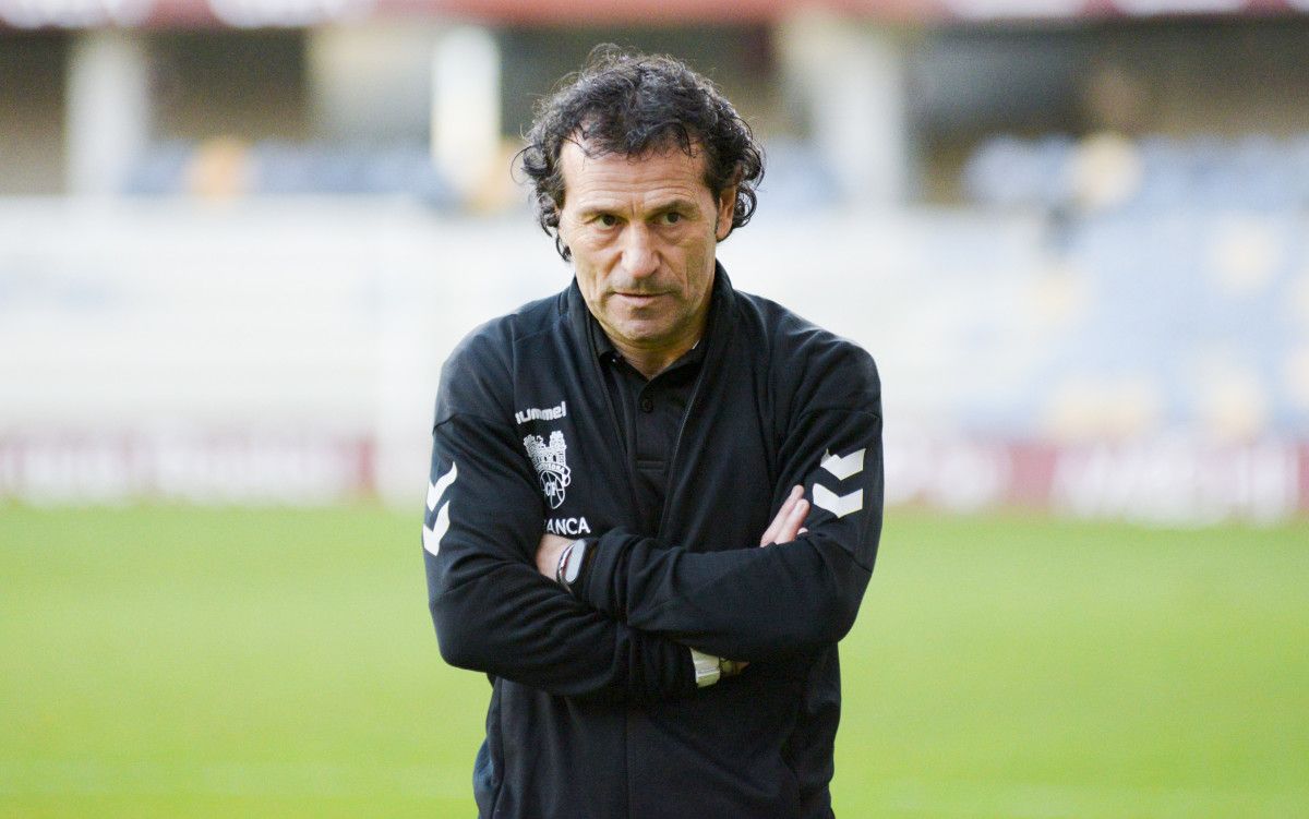 Luisito, no partido de Segunda División B en Pasarón entre Pontevedra CF e SD Compostela
