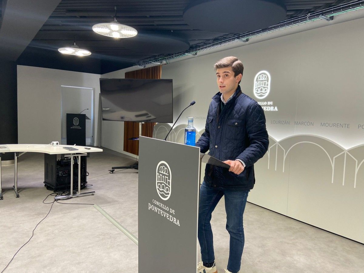 Guille Juncal, concelleiro do grupo municipal do PP en Pontevedra