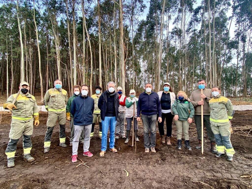 Plantación de 60 cerdeiras para celebrar o Día Forestal Mundial en Caldas de Reis