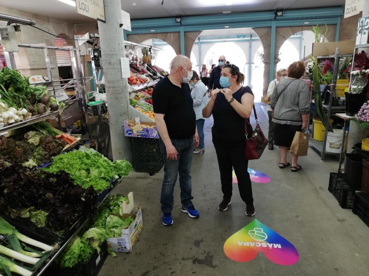 Yoya Blanco no Mercado de Abastos