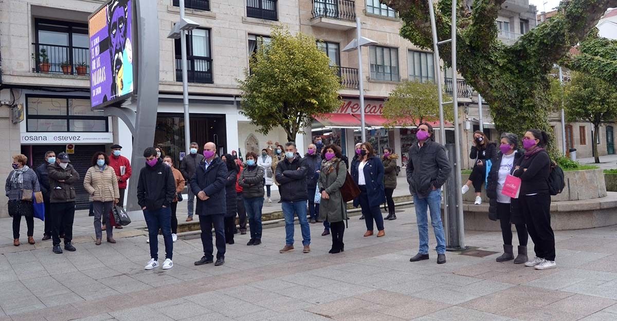 Concentración feminista en Bueu