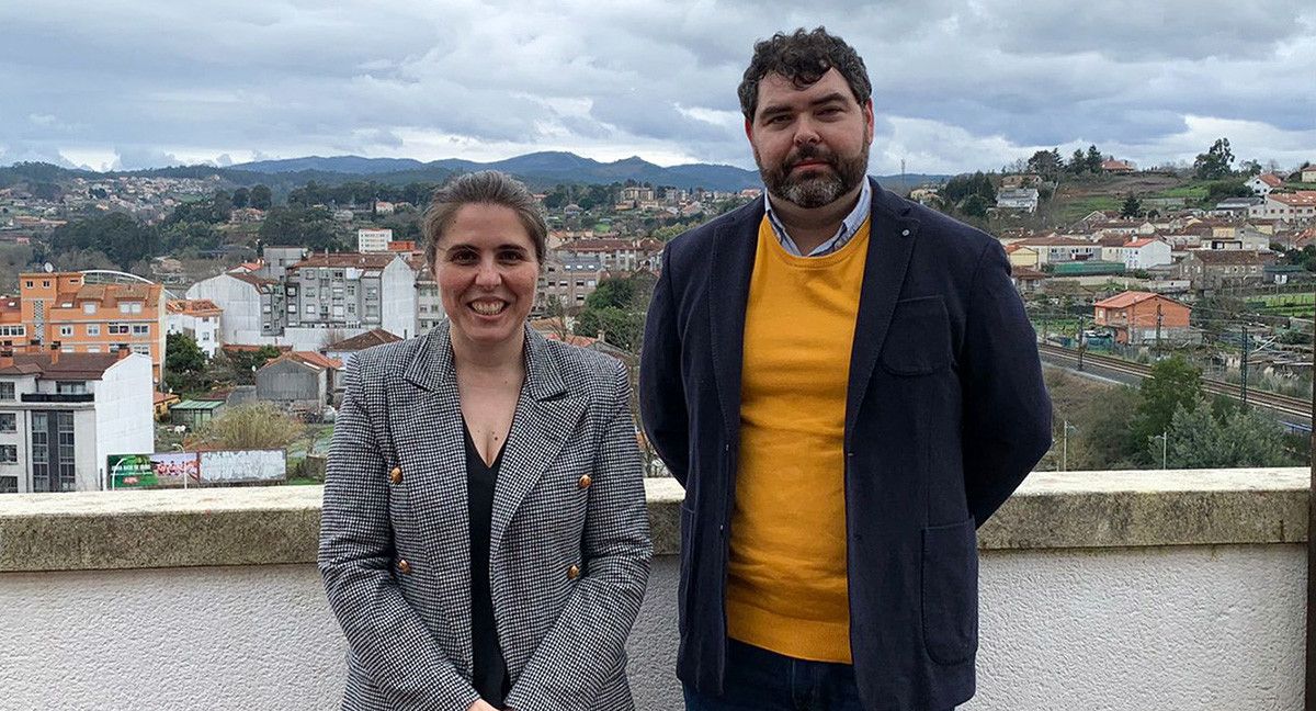 Teresa Piñeiro e Xabier Martínez Rolán, autores do estudo