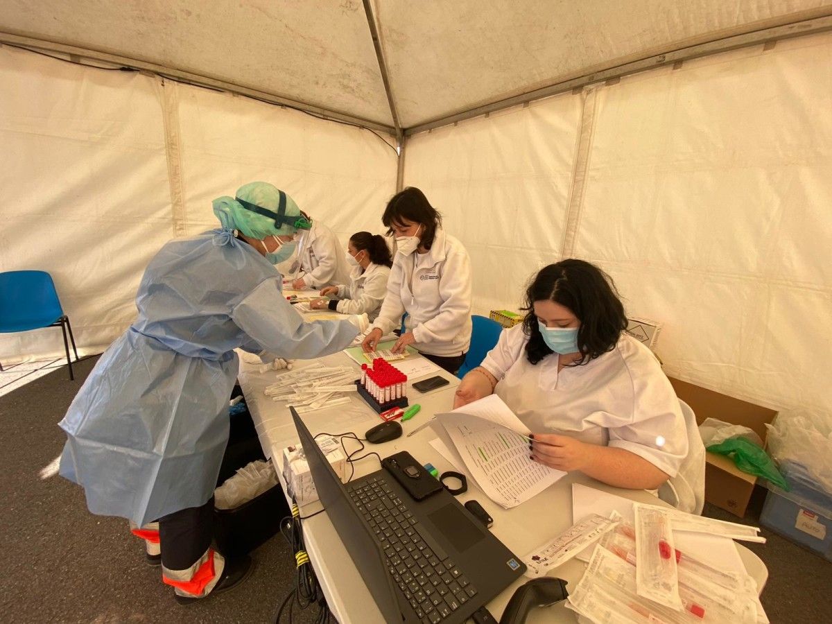 Cribado de test PCR en Vilagarcía de Arousa