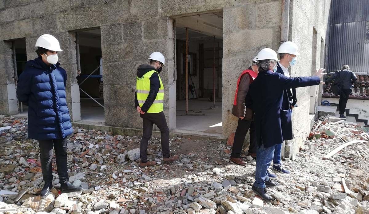 Obras do novo centro asistencial de Cáritas
