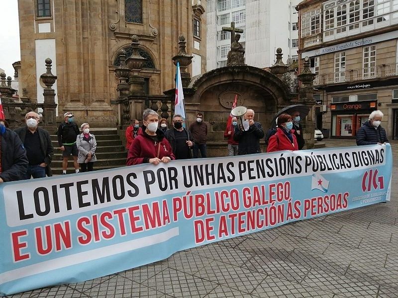 Manifestación da CIG pola subida das pensións en Pontevedra