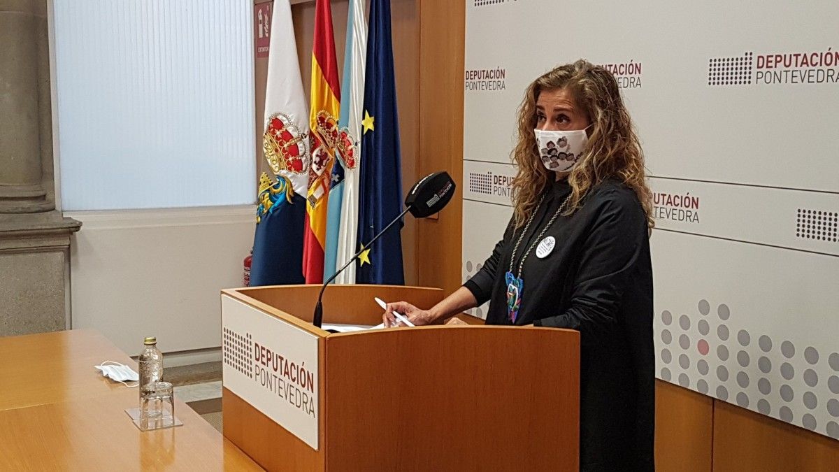 La presidenta de la Deputación de Pontevedra, Carmela Silva