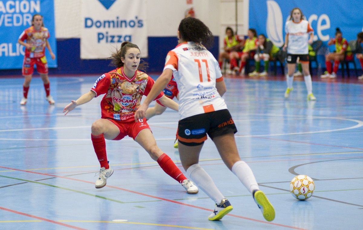Iraia Arbeloa, no partido entre o Poio Pescamar e o Ourense Envialia 