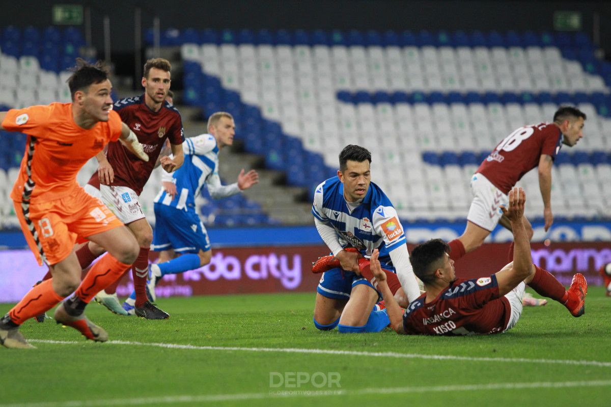 Partido entre Deportivo e Pontevedra en Riazor