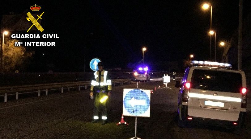 Control de alcol e drogas da Guardia Civil de Tráfico