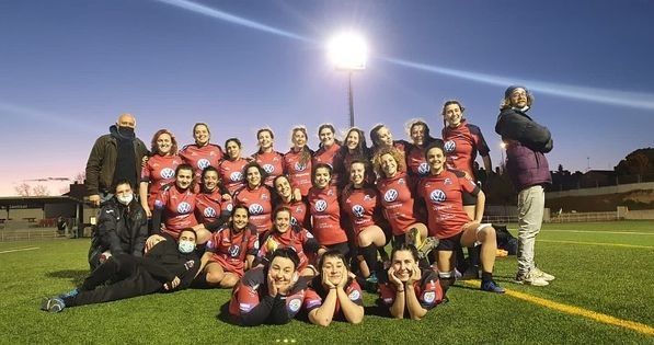 Plantel do Pontevedra Rugby Club que xogou na tempada 2020/2021 na División de Honra B