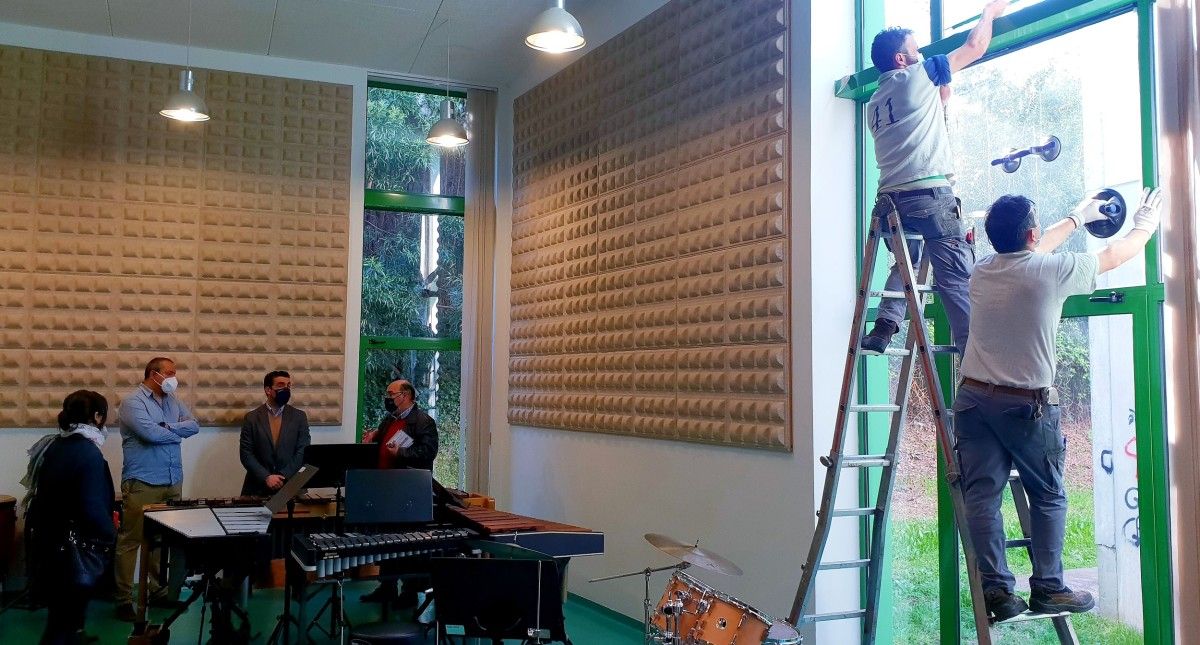 Novas fiestras do Conservatorio de Pontevedra