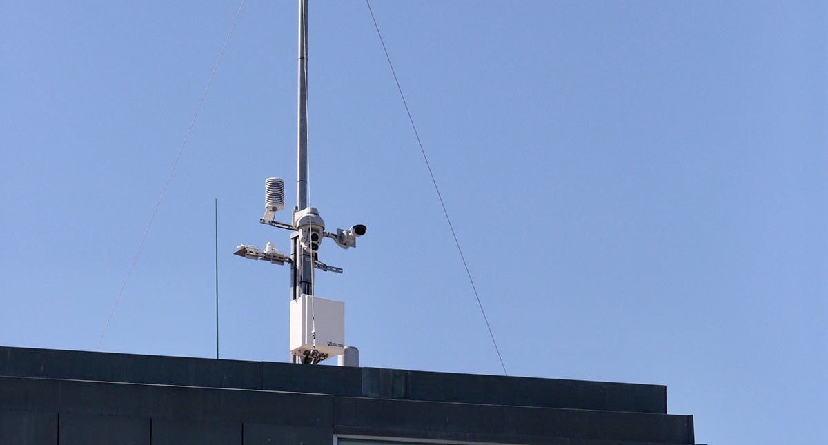 Nova estación meteorolóxica de Meteogalicia en Marín