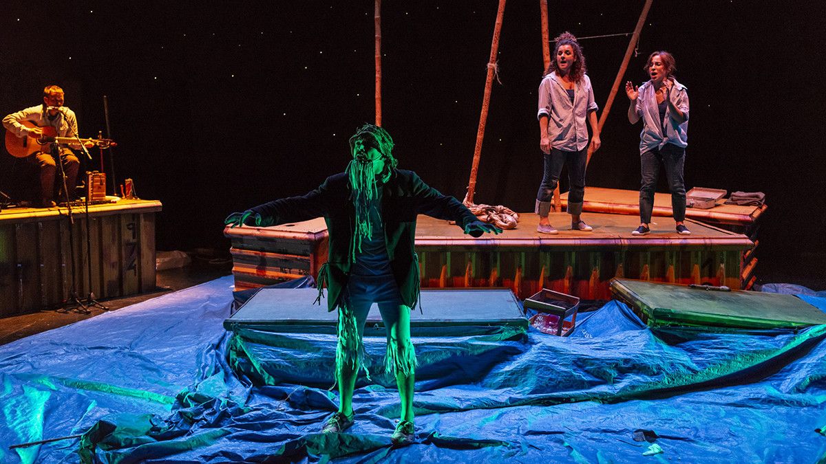 Escena de la obra "Crusoe"