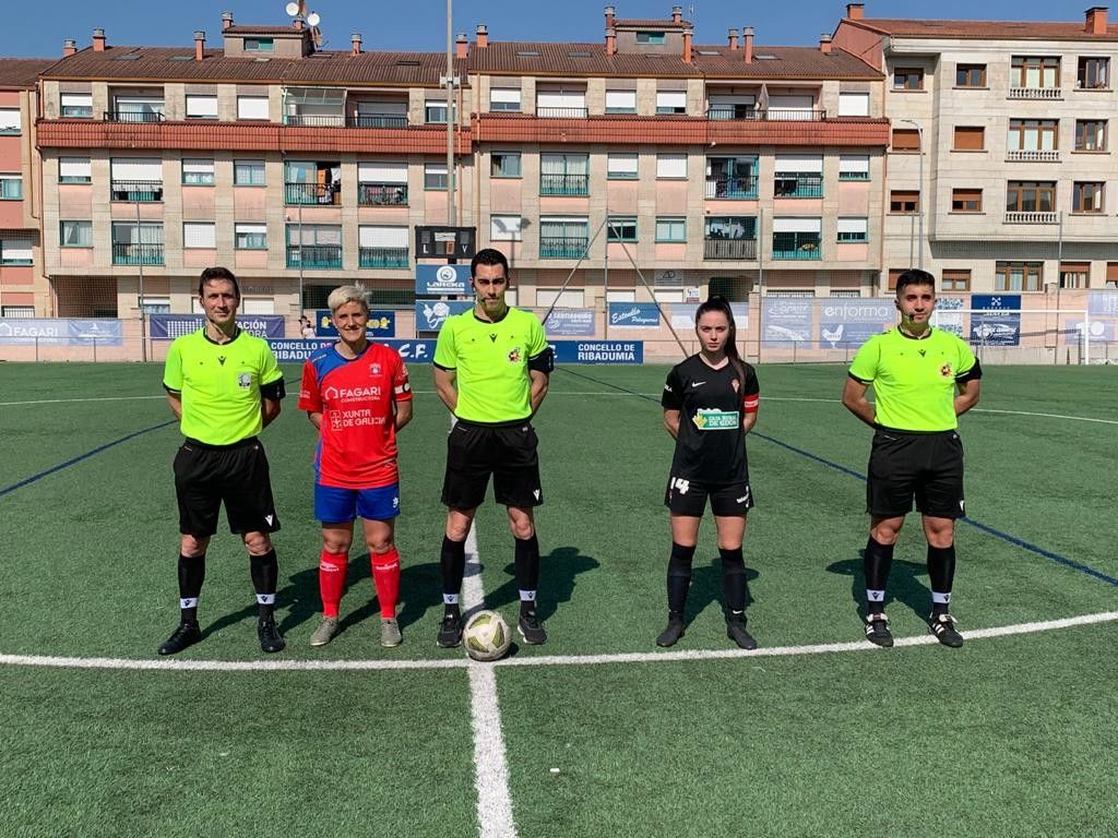 Partido entre Umia CF y Sporting de Gijón B