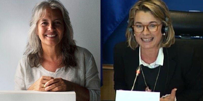 A arquitecta Zaida Muxí e a enxeñeira Paula Teles