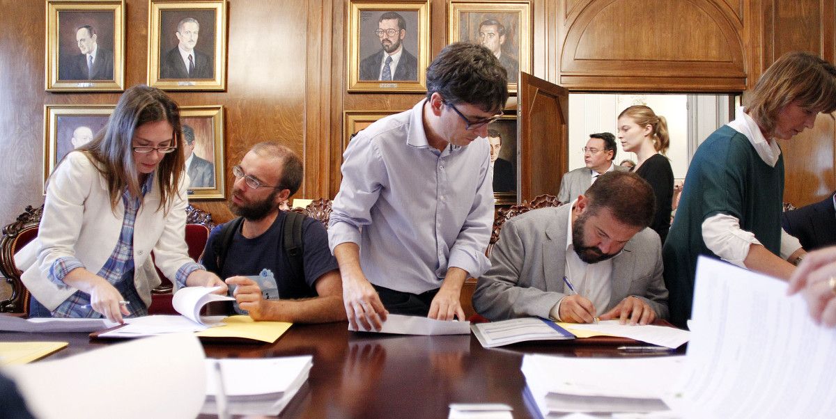Firma del convenio del Plan de Prácticas Laboral de la Deputación