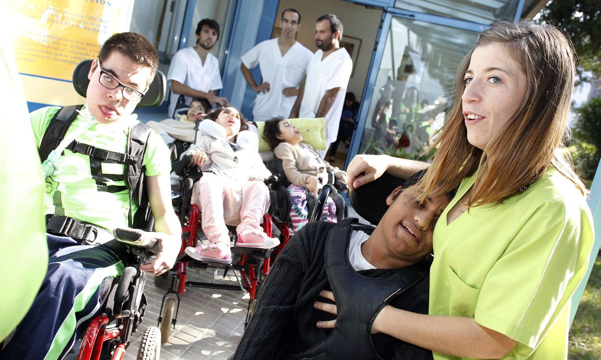 Conmemoración do Día Mundial da Parálise Cerebral no centro de Amencer-Aspace en Pontemuiños 