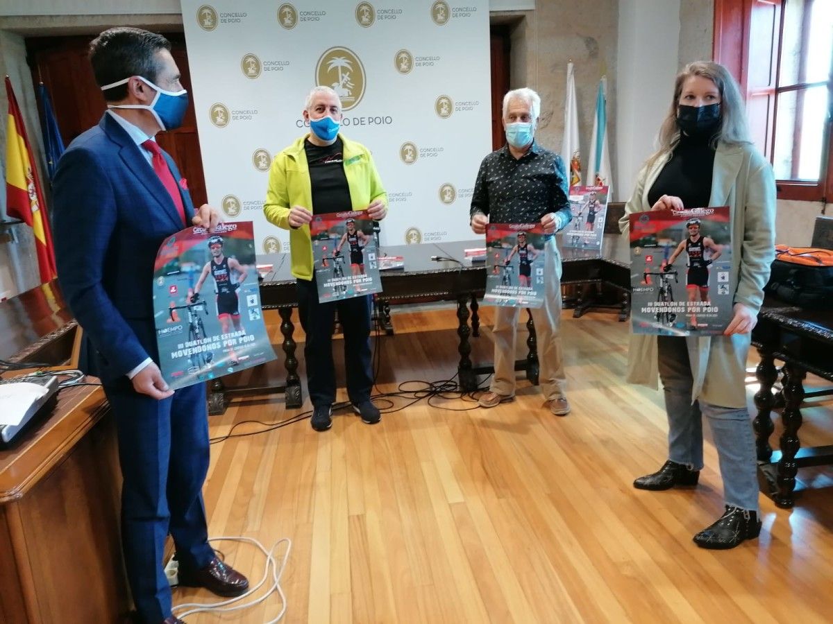 Presentación de la tercera edición del duatlón de Poio