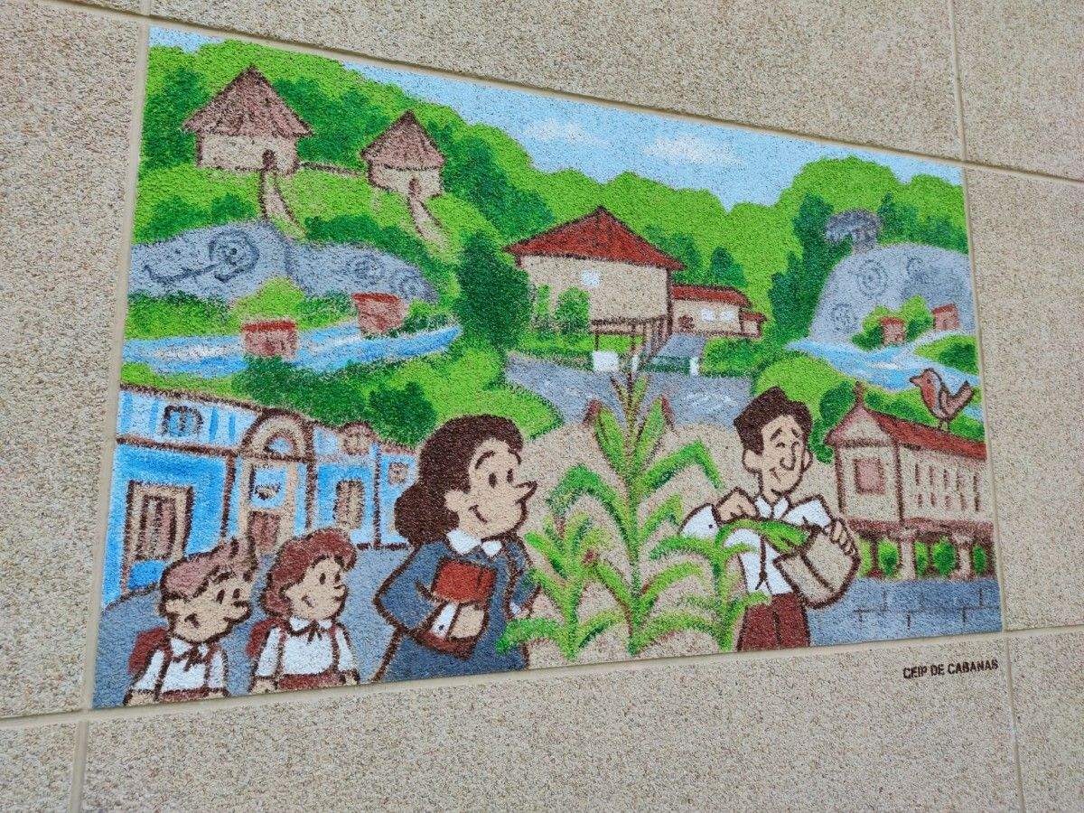 Mural do CEIP Cabanas Mural do CEIP Cabanas